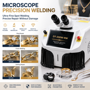 Machine de soudage de précision LaserDelta 200W pour la réparation de montures de lunettes en or et en argent avec système - Product Image 2