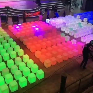 Lámpara LED Impermeable para Jardín, Cubo Luminoso, Luz para Bar, Iluminación Exterior para Fiestas, Bodas, KTV, Taburete Recargable con Control Remoto - Product Image 3