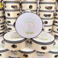 Musical Instruments for Church Full set Mini Tambourine 4 Inch Bulk Percussion Noise Maker Handheld Tamburelli Matrimonio 10 cm