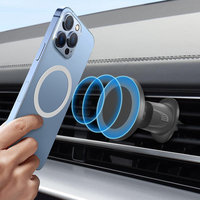 Support magnétique pour grille d'aération de voiture, support de téléphone de navigation de luxe, compatible avec Android, design exclusif d'usine