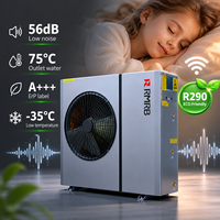 Pompe à chaleur R290/03ZR/9.31kW pour chauffage et refroidissement des espaces, A+++ faible bruit EVI -35 ° C CE CB ERP DHW WiFi Monobloc Inverter Air-eau