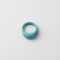 Bague ovale turquoise teinte naturellement sur mesure – Fournisseur de pierres précieuses de haute qualité – Production en série de pierres précieuses naturelles en vrac