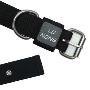 Collar Ajustable para Perro con Acolchado, Color Personalizado, Estilo Táctico de Nailon, Hebilla Metálica, Cintas Impresas, Resistente para Perros de Raza Grande LU - Product Image 2