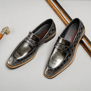 Men's Business Formal Leather Shoes Slip-On PU Smooth Shiny Cowhide Upper Breathable - Product Image 4