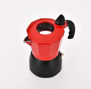 Moka Pot caffettiera doppia valvola pentola per uso domestico punzone a mano filtro antigoccia 3 tazze