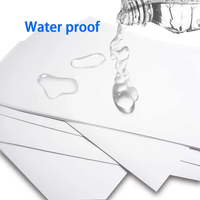 Étiquette imperméable imprimable en usine Offre Spéciale pour impression Laser à jet d'encre A4 papier autocollant adhésif vinyle