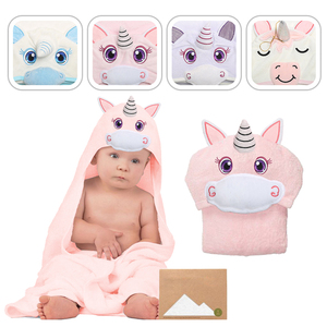 Unicorn trùm đầu chăn trẻ em động vật cầu vồng khăn tre bé đồ ngủ bé trai bé gái ngủ áo choàng tắm bãi biển bé - Product Image 2