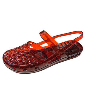 Sandali da Spiaggia Trendy in Cristallo da Donna, Versatili per l'Estate, Traspiranti, Antiscivolo, con Punta in Plastica, Senza Fodera, Piatti - Product Image 6