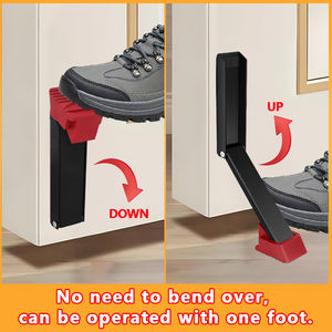 Butée <span class=keywords><strong>de</strong></span> <span class=keywords><strong>porte</strong></span> en acier inoxydable sans perçage Coupe-vent Anti-collision Butée <span class=keywords><strong>de</strong></span> <span class=keywords><strong>porte</strong></span> en métal pour la maison avec support <span class=keywords><strong>de</strong></span> <span class=keywords><strong>porte</strong></span> <span class=keywords><strong>auto</strong></span>-adhésif en caoutchouc - Product Image 3