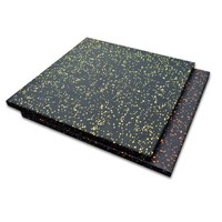 Promotion Tapis de Gymnastique en Caoutchouc SBR Élastique pour Haltérophilie Dalles de Sol en Caoutchouc pour Salle de Sport avec Granulés EPDM