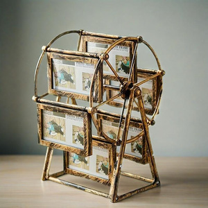 Nuovo Design All'Ingrosso: Cornice Girevole a Forma di Ruota Panoramica per <span class=keywords><strong>Foto</strong></span>, Accessori per Album Fotografici Vintage, Decorazione per la Casa - Product Image 5