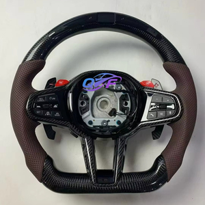 <span class=keywords><strong>Volante</strong></span> de Cuero y Fibra de Carbono para <span class=keywords><strong>BMW</strong></span> F10 F20 M3X1 X5 X6 X4 F30 F32 F33 F34 F35 X3 F25 F36 F80 F2 F22 F23 E46 E90 <span class=keywords><strong>E60</strong></span> - Product Image 4