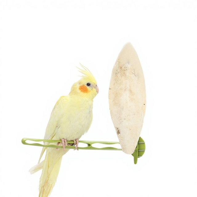 High-Calcium Squid Bone Chew Toy, Parrot Beak Grinding Interactive Feeding Accessory