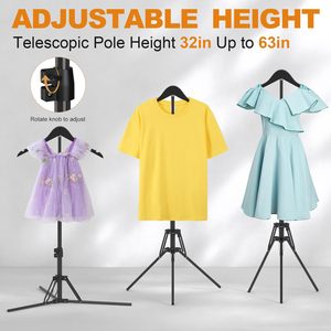 Soporte ajustable y plegable para exhibición de camisetas, torso de maniquí, soporte para vaporizador de ropa, expositor de ropa para vendedores - Product Image 4