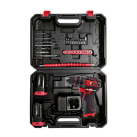 Perceuse à percussion sans fil 16,8 V, perceuse électrique à batterie Li-ion rechargeable, coffret d'outils, vitesse variable