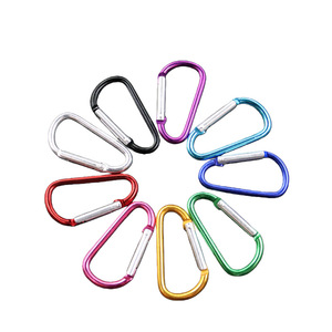 Mousqueton en alliage d'aluminium de type D, taille 4, boucle à dégagement rapide pour équipement d'escalade, crochet multifonctionnel - Product Image 2