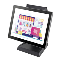 Terminal de point de vente tactile LICON 15,6 pouces 10 points avec lecteur de codes-barres, Windows 10, processeur Intel i5/i7, stockage SSD, certifié CE/FCC pour caisse enregistreuse