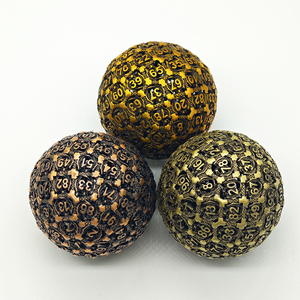 Phong cách mới nóng bán hàng rỗng kim loại D100 Câu Đố pame trò chơi xúc xắc 100 bên hình cầu xúc xắc ngục tối và con rồng xúc xắc - Product Image 2