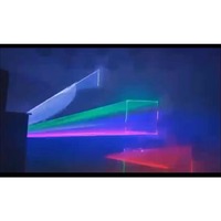 Lampu Laser Lotus, cahaya Laser 40W RGB Multi Warna efek LED untuk panggung & Acara memancarkan lampu hijau merah biru Aluminium 2W