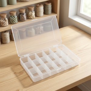 DK-746 17 Compartment Storage <b>Box</b> with Thread| Embroidery Floss & <b>Sewing</b> Thread Organizer - Product Image 2