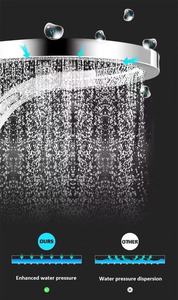 Pomme de douche cascade en métal gunmetal, pomme de douche de massage pour salle de bain, eau chaude et froide, ensemble de pomme de douche Fleurs <span class=keywords><strong>Renverse</strong></span> <span class=keywords><strong>La</strong></span> Ducha - Product Image 5