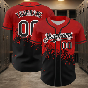OEM Manufacturer's High Quality Fully Dye Sublimation <b>Baseball</b> Shirts Blank Stitched Jerseys - Product Image 3
