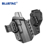 Bluetac Nouvelle Version Étui Tactique IWB pour Arme avec Pochette de Chargeur Intégrée Combo Holster de Ceinture en Fibre de Carbone