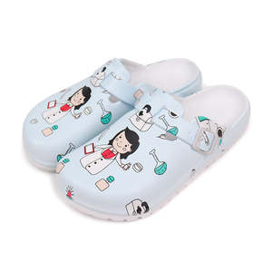 Women's Comfortable Anti-Slippery EVA for <b>Slippers</b> Cartoon-Print Closed-Toe Flip-Flops for Summer Autumn Outdoor <b>Sports</b> Foam - Product Image 1