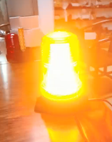 Feux de signalisation LED clignotants 12V, balises lumineuses magnétiques à LED ambre pour chariots élévateurs, tracteurs, bus