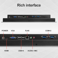 Panel táctil de pc industrial de 8 pulgadas, resistente al agua ip65, 7/24h, a prueba de polvo, Android o x86 integrado