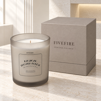Bougie parfumée artisanale de luxe en verre, cire de soja, personnalisable avec logo, pour la Saint-Valentin et les cadeaux de fêtes – Offre spéciale OEM/ODM