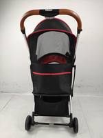 Chariot de luxe pliable et détachable pour chien/chat, poussette d'extérieur à 4 roues, cage pour animaux de compagnie, 5,85 kg
