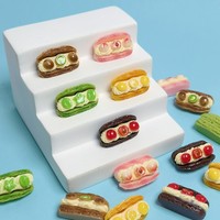 Mini-aliments miniatures pour maison de poupée : sandwich, gâteau, crème glacée, pain – Accessoire pour poupée