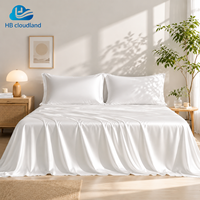 Cloudland Moderne Blanc Pur OEKO-TEX Standard 100 Certifié BSCI 400TC Évacuation de l'humidité Bambou Biologique Durable Toutes Saisons