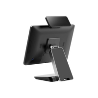 Terminal Punto de Venta Micropos B15-II de 15 Pulgadas con Pantalla Dual, Intel Core I3/J1900, Windows, para Restaurantes y Comercios, 16GB DDR3/8GB DDR4 de Memoria