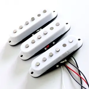 China Factory Wholesale ST guitar pickups 1set with alnico 2 rods in black/white/ivory color