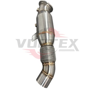 ท่อลงแคท Vortex 304 สแตนเลสสตีล หนา 1.5 มม. แบบไหลสูง สำหรับ B58 3.0T M340i/M240i G20/G42 ปี 2019-2025 พร้อมแผ่นกันความร้อน แบบดิบ ไม่มี CEL - Product Image 3