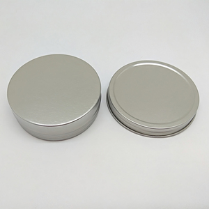 Nhà Máy Chất Lượng Cao 2Oz Bạc Vít Nắp Nông Vòng Hai-Mảnh Kim Loại Hộp Thiếc Cho Bao Bì - Product Image 5