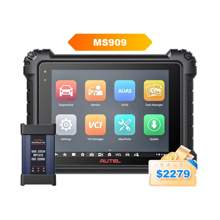 Autel Maxisys MS909 Ms 909 Uitgebreide Obdii Diagnostiek & Diensten Geavanceerde Ecu Codering & Programmeren Diagnostic Scanner