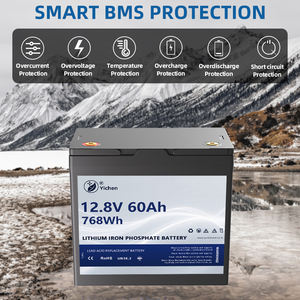 Сверхлегкий аккумулятор 6,57 фунтов 12 В 60 А/ч LiFePO4 для RV кемпинга CPAP Резервное копирование морской электроники литий-ионный - Product Image 4