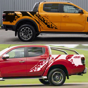 2 Calcomanías de Vinilo Impermeables <span class=keywords><strong>para</strong></span> Automóviles, Diseño Desgastado, <span class=keywords><strong>para</strong></span> Toyota Tundra 4x4, Camioneta Todoterreno, Adhesivo Lateral - Product Image 4