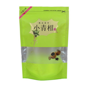 Smell Proof Coffee Nut Food Zipper Stand Up Plastic And Aluminum Foil Packaging Pouch Bag With Clear Window