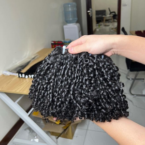 Extension de cheveux humains, mèches de cheveux humains bouclés, Super Double étiré, de haute qualité, de bonne épaisseur, cheveux crus péruviens - Product Image 3