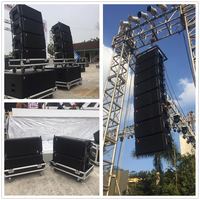 T.I Pro Audio equipo de sonido de escenario profesional mini altavoz de matriz de línea bidireccional de 12 pulgadas a prueba de agua para concierto