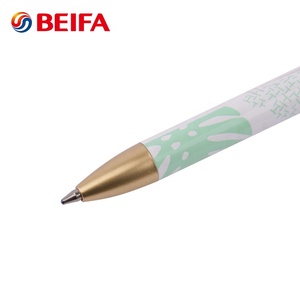Beifa PKB80004 Factory Price Customizable <strong>Metal</strong> Ball <strong>Pen</strong> <strong>Printed</strong> Pattern Retractable <strong>Metal</strong> Ballpoint <strong>Pen</strong> Without Clip - Product Image 3