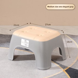 Taburete otomano <span class=keywords><strong>de</strong></span> plástico <span class=keywords><strong>de</strong></span> diseño moderno, mesa <span class=keywords><strong>de</strong></span> centro suave apilable antideslizante gruesa para el hogar para Hotel, sala <span class=keywords><strong>de</strong></span> estar, <span class=keywords><strong>cocina</strong></span> - Product Image 6