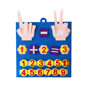 Venta al por mayor <span class=keywords><strong>de</strong></span> juguetes <span class=keywords><strong>de</strong></span> Aprendizaje Temprano fieltro matemáticas juguete fieltro dedo juguete conjunto para niños - Product Image 6