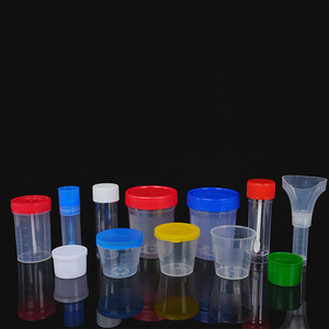 Vasos de Plástico Desechables Integrity con Tapas de Rosca Graduados para Recolección de Orina y Heces 50 ml 100 ml - Product Image 2