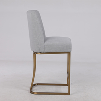 Tabouret de bar haut en métal nordique moderne de luxe salle à manger/boîte de nuit/hôtel/café/bar meubles pour bars et villas à domicile