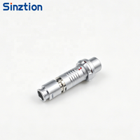 Conector de Empuje y Tracción Sinztion IP68 Serie F, Enchufe Recto con Diseño de Llave de Localización, Compatible con Fischer F103